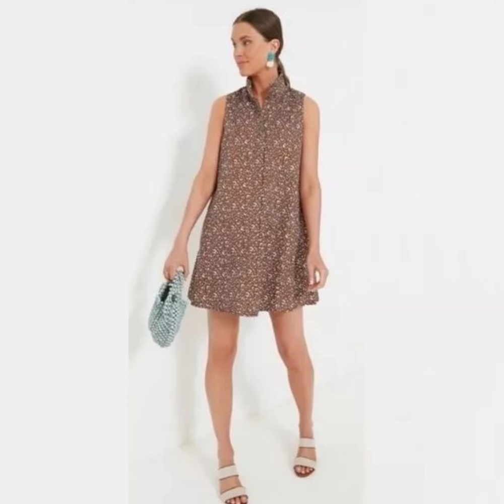 Tuckernuck Cheetah Floral Sleeveless Charlie Dress NWT